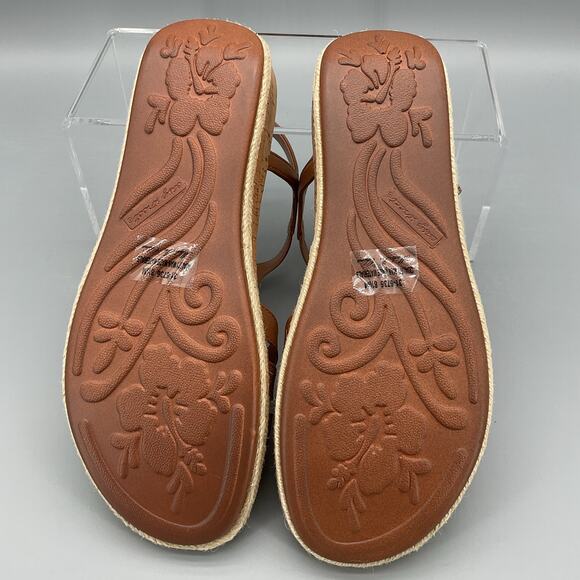 NEW Easy Street Women’s Dorinda Wedge Sandals Tan Size 8.5M - Picture 8 of 10